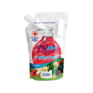 Jabón Líquido Antibacterial AVAL Frutos Rojos Doypack 800ml