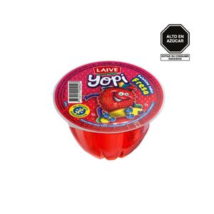 Gelatina Lista para Comer LAIVE Yopi Sabor Fresa Vaso 120gr