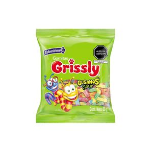 Gomitas Grissly COLOMBINA Gusanos Bolsa 80gr