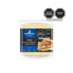 Pack Jamón SAN FERNANDO 85gr + Queso Edam 72gr