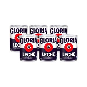 Leche Entera GLORIA Lata 390gr x6u