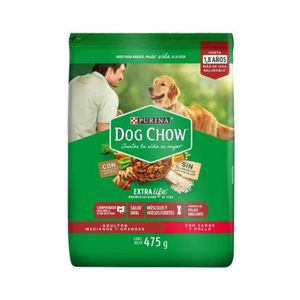 Comida para Perros DOG CHOW Adulto Raza Mediana y Grandes Bolsa 475g