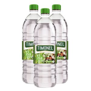 Vinagre TIMONEL Blanco Botella 1L Pack 3u