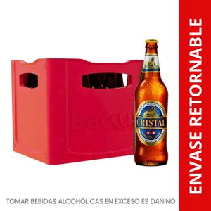 Cerveza CRISTAL Botella RETORNABLE 620ml Caja 12u