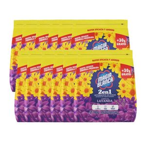 Detergente en Polvo MAGIA BLANCA Floral Bolsa 140g x12u