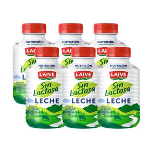 Leche sin Lactosa LAIVE Botella 390g x6u