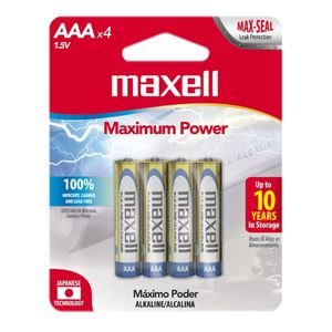 Pilas MAXELL AAA Pack 4u
