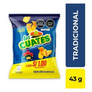 Piqueos LOS CUATES Tradicional Bolsa 43gr
