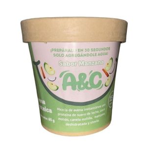 Avena proteica AVENAYCANELA Sabor Manzana Vaso 65g