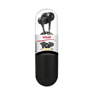 Audifonos MAXEL Pop Negro In-ear Manos Libres