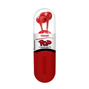 Audifonos MAXEL Pop Rojo In-ear Manos Libres