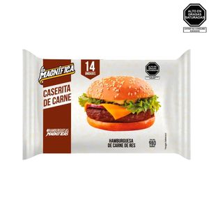 Hamburguesa de Carne de Res LA MAGNIFICA Caserita Bolsa 14u