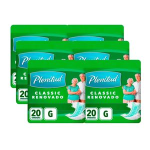 Pañal PLENITUD Classic Verde Talla G Paquete 20un x6u