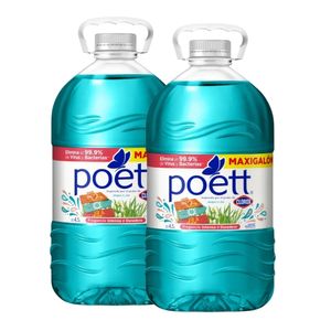 Limpiador POETT Alegra tu Día Galonera 4,5Lt x2u