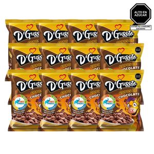 Cereal DGUSSTO Copos de Chocolate Bolsa 42g Tira 12u