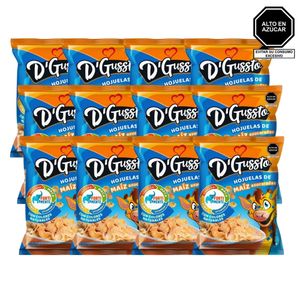 Cereal DGUSSTO Hojuelas Azucaradas Bolsa 42g Tira 12u