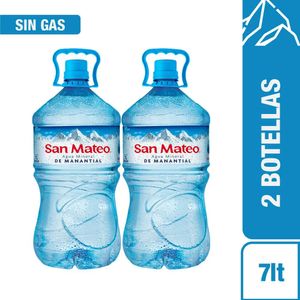 Agua Mineral SAN MATEO sin Gas Bidón 7L x2u