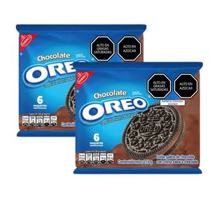 Galleta OREO Chocolate Paquete 6 un x2u