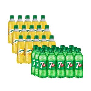 Combo Gaseosa 7UP Botella 355ml x15u + CONCORDIA Piña Botella 355ml x15u