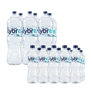 Combo Agua LYBRE Botella 2.5L x6u + Agua LYBRE Botella 625ml x 15u
