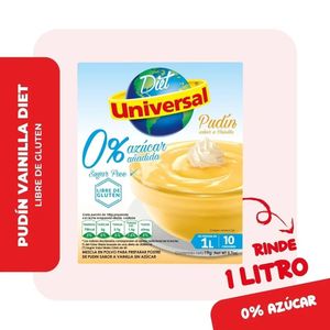Pudín Diet UNIVERSAL sabor Vainilla Caja 19gr
