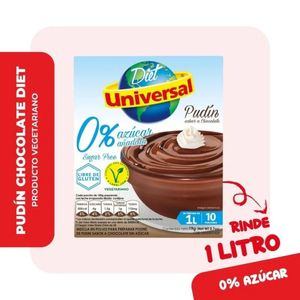 Pudín Diet UNIVERSAL Sabor Chocolate Caja 19gr