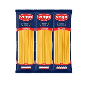 Fideos Tallarin VEGA Bolsa 500gr x3u