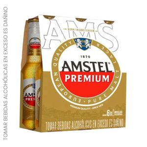 Sixpack Cerveza AMSTEL Premium Botella 275ml