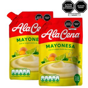 Mayonesa ALACENA Doypack 850g x2u