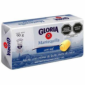 Mantequilla Gloria Barra 90g