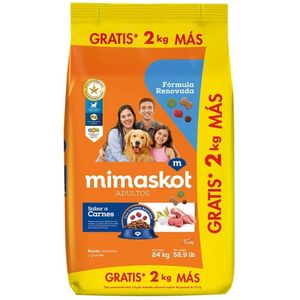 Alimento para Perros MIMASKOT Adulto Sabor a Carne Bolsa 24Kg