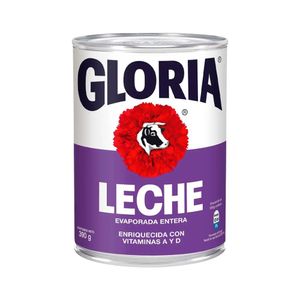Leche Evaporada GLORIA Entera Lata 390g