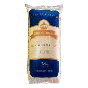 Arroz Extra Añejo GRANO REAL Azul Saco 25Kg