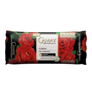 Jabón de Tocador CAMAY Clásico con Glicerina Barra 125gr Paquete 3u