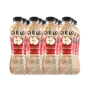 Agua con Gas CIELO Sabor a Manzana Botella 350ml Paquete 12u