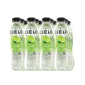Agua con Gas CIELO Sabor a Limón Botella 350ml Paquete 12u