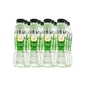 Agua con Gas CIELO Sabor a Pera Botella 350ml Paquete 12u