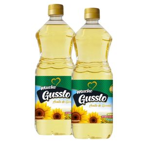 Aceite de Girasol MUCHO GUSSTO Botella 900ml x 2u