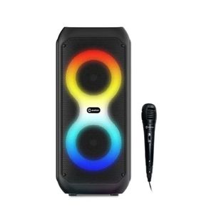 Parlante Portatil + Microfono MIRAY con Bluetooth PMBT-76N
