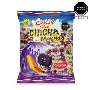 Caramelos Sayon CHICHA MORADA Chicle Bolsa 400g