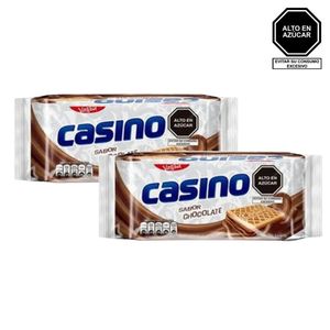 Galleta CASINO Sabor a Chocolate Paquete 6 un x 2u