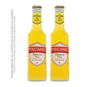 Ready to Drink Chilcano PISCANO Maracuyá Botella 275ml x2u