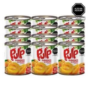 Duraznos en Conserva PULP Lata 820gr Caja 12u