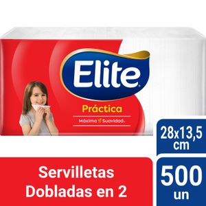 Servilletas ELITE Practica Paquete 500u