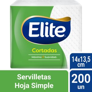 Servilletas ELITE Cortadas Paquete 200un