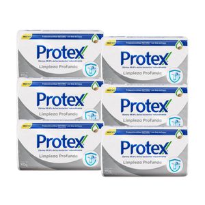 Jabón en Barra PROTEX Limpieza Profunda Barra 110gr x6u