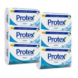 Jabón Antibacterial PROTEX Fresh Barra 110g x6u