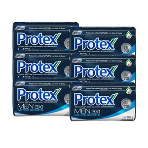 Jabón en Barra PROTEX Men Sport Barra 110gr x6u
