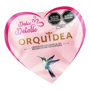 Bombones Corazón Rellenos Surtidos ORQUÍDEA 50% Cacao 50gr