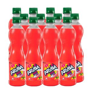 Refresco ARUBA Red Punch Botella 400ml Paquete 12u